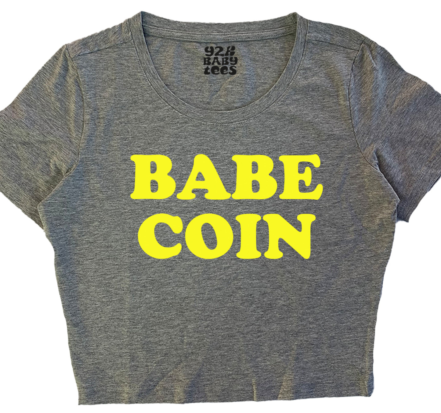 Babe Coin Baby Tee Crop Top