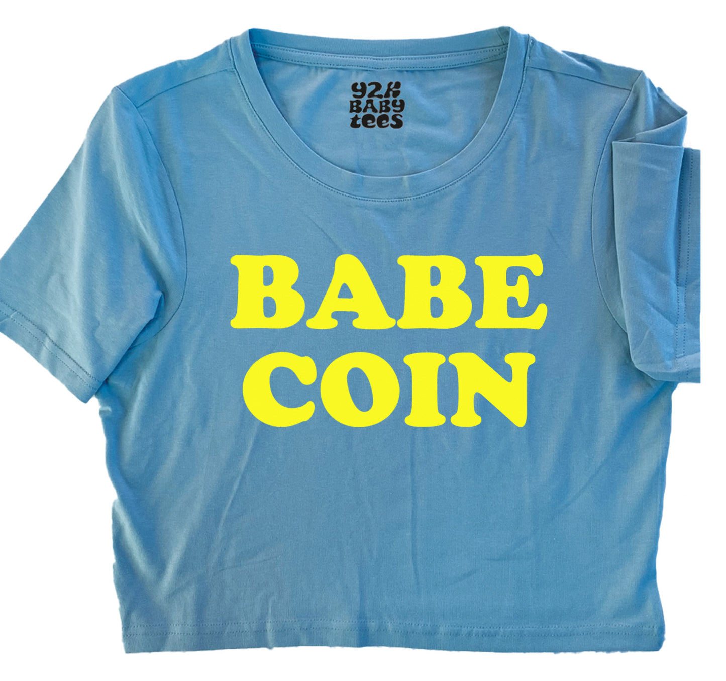 Babe Coin Baby Tee Crop Top