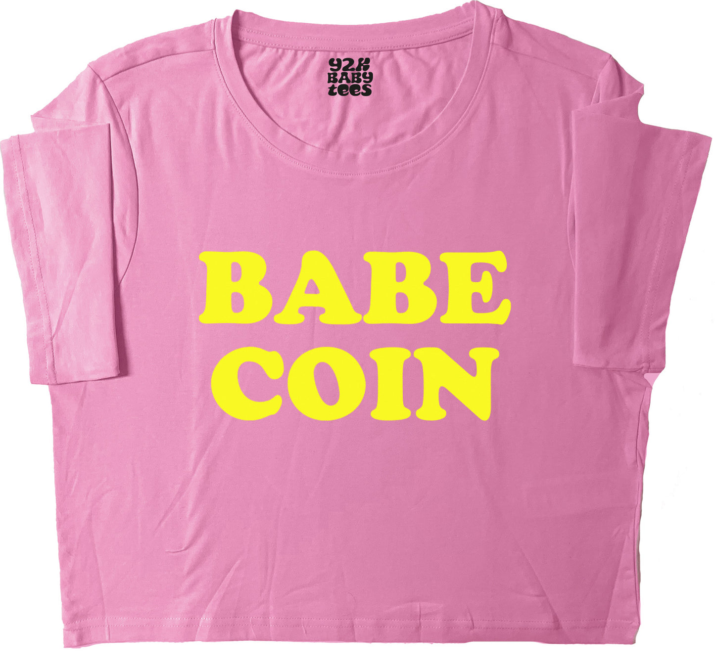 Babe Coin Baby Tee Crop Top