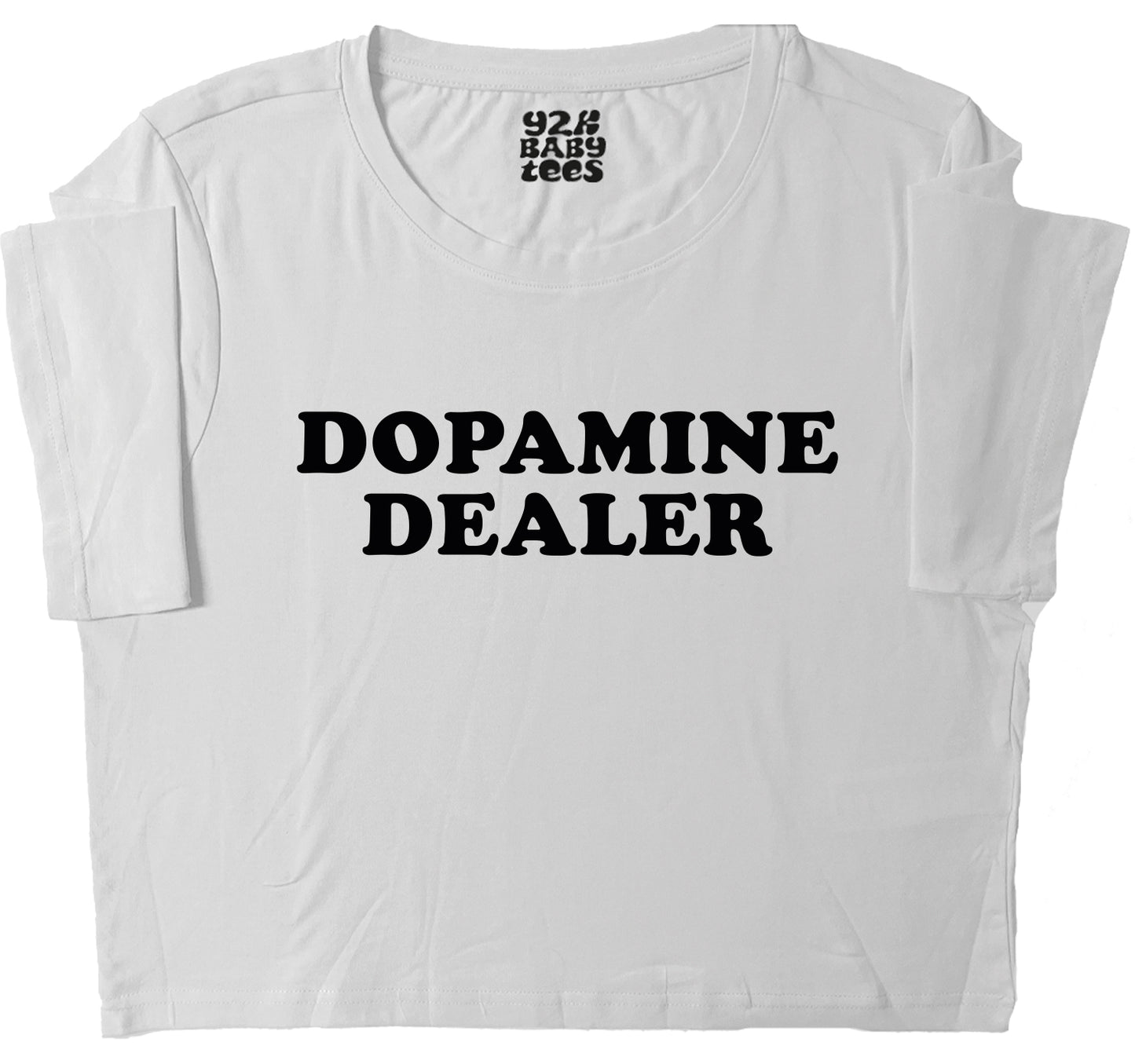 Dopamine Dealer Baby Tee Crop Top