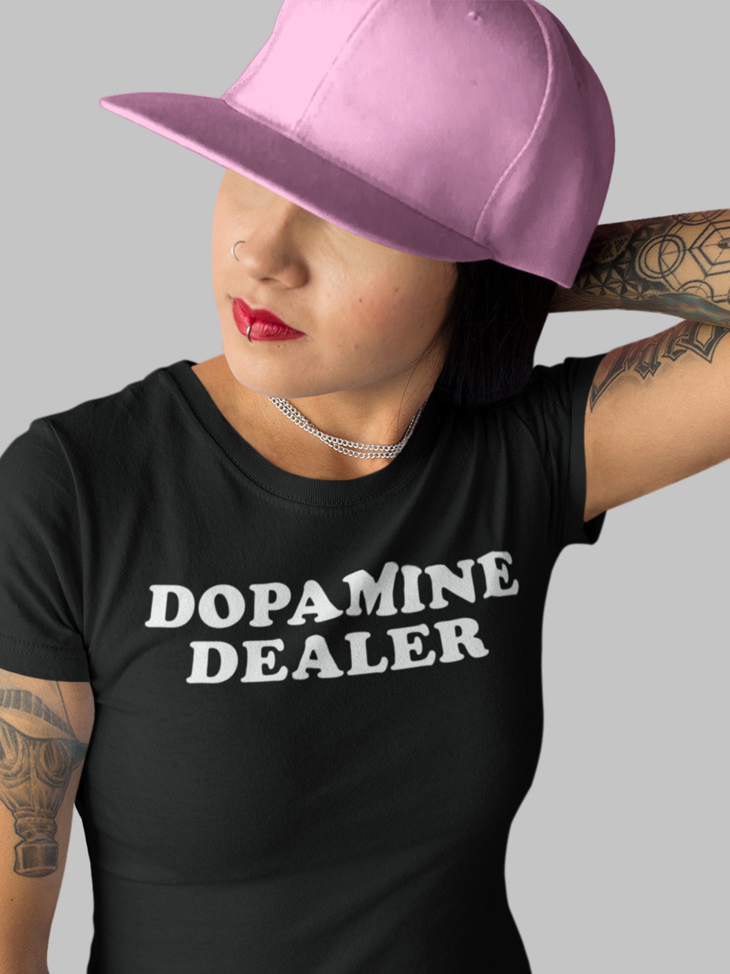 Dopamine Dealer Baby Tee Crop Top