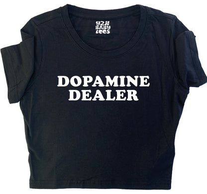 Dopamine Dealer Baby Tee Crop Top