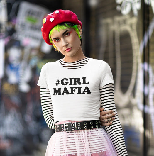 #GirlMafia Baby Tee Crop Top