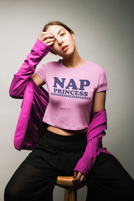 Nap Princess Baby Tee Crop Top