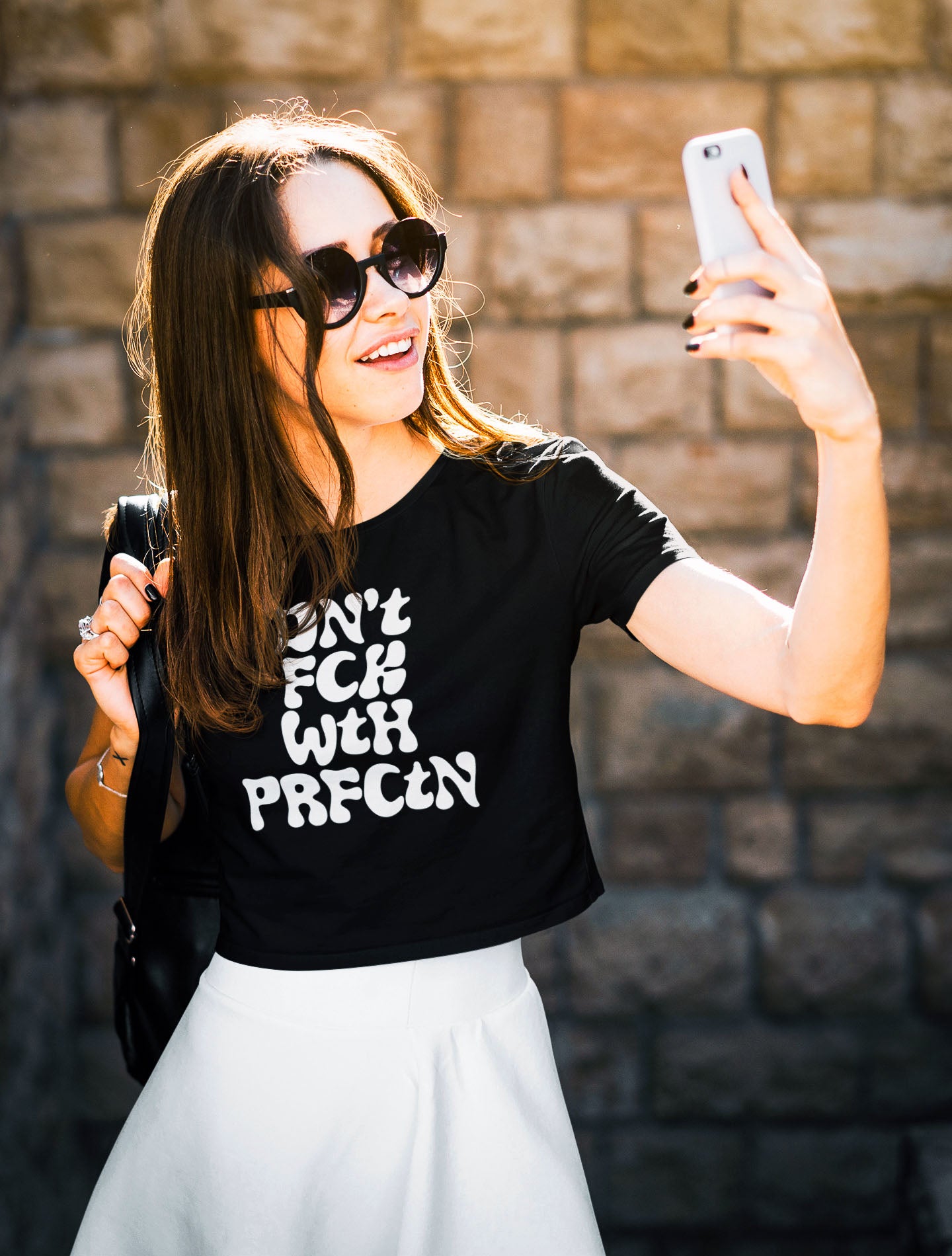 Don't F'ck With Perfection Baby Tee Crop Top